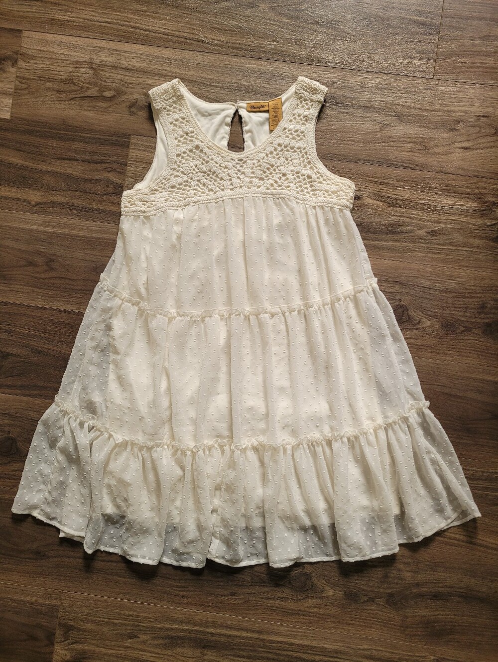 Wrangler Women S Cream Crochet Top Dress NWT